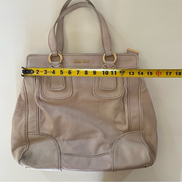 MIU MIU Large Tote Cream Color - Picture 11 of 15